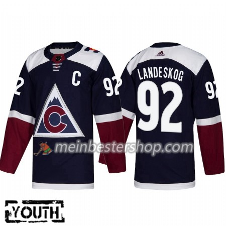 Colorado Avalanche Gabriel Landeskog 92 Adidas 2018-2019 Alternate Trikot Authentic - Kinder
